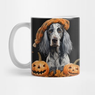 Grey English setter spaniel Halloween Mug